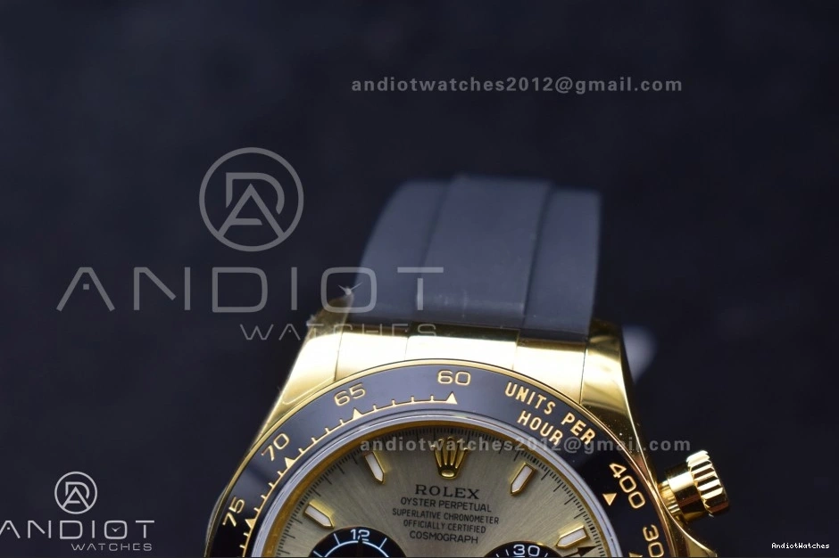 1:1 126518 808 Oysterflex Flexible QF on Black V6 Daytona Dial SH4131 Edition Best (Weighted) Strap YG 0223